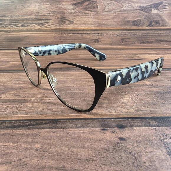 Kate Spade Eyeglasses Womens 140 Black Tortoise Cat Eye BOYS MAKE PASSES Optical - Picture 3 of 9